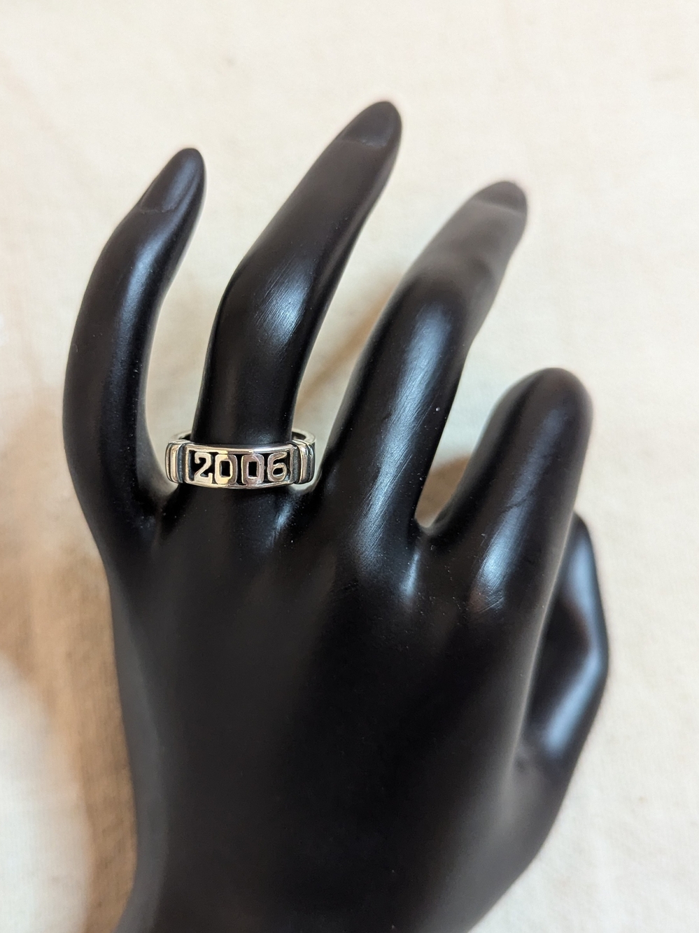 Sterling Silver 2006 Year Band Ring Size 6 - Women's Jewelry